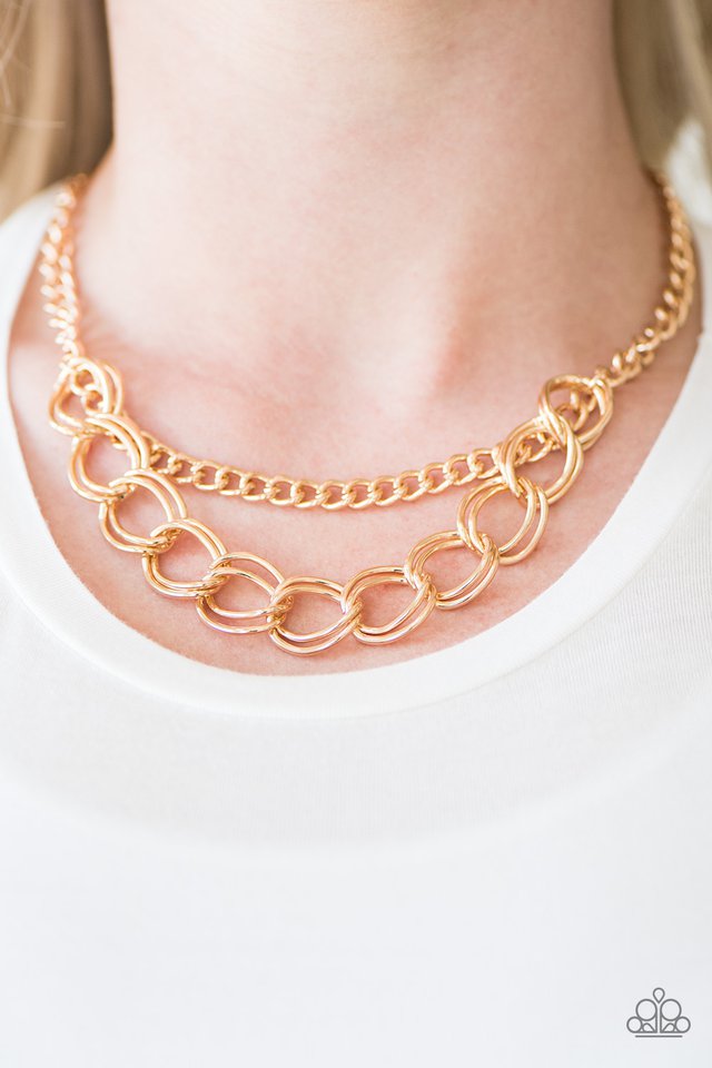 Paparazzi ♥ Top Boss - Gold ♥ Necklace