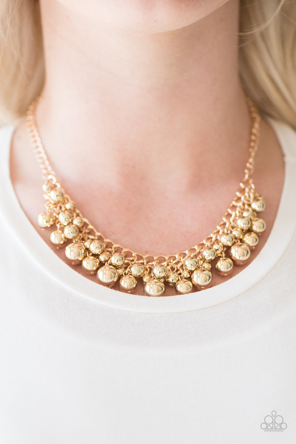 Paparazzi ♥ Heels and Hustle - Gold ♥  Necklace