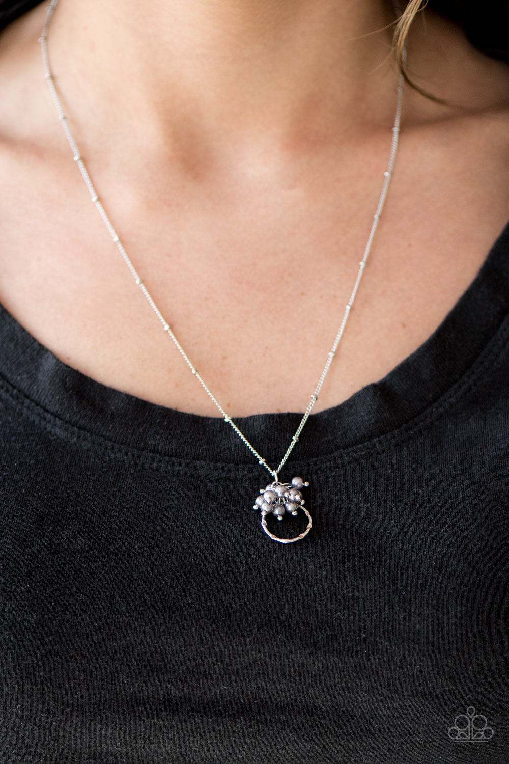 Paparazzi ♥ Chic On Fleek - Silver ♥  Necklace