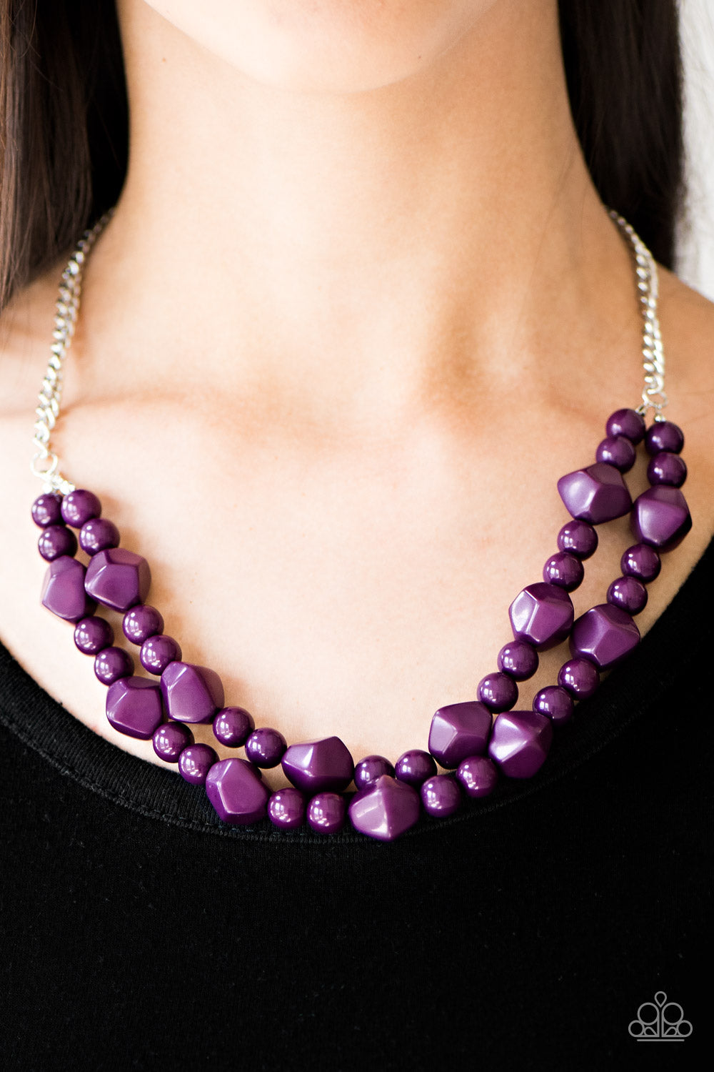 Paparazzi ♥ Galapagos Glam - Purple ♥  Necklace