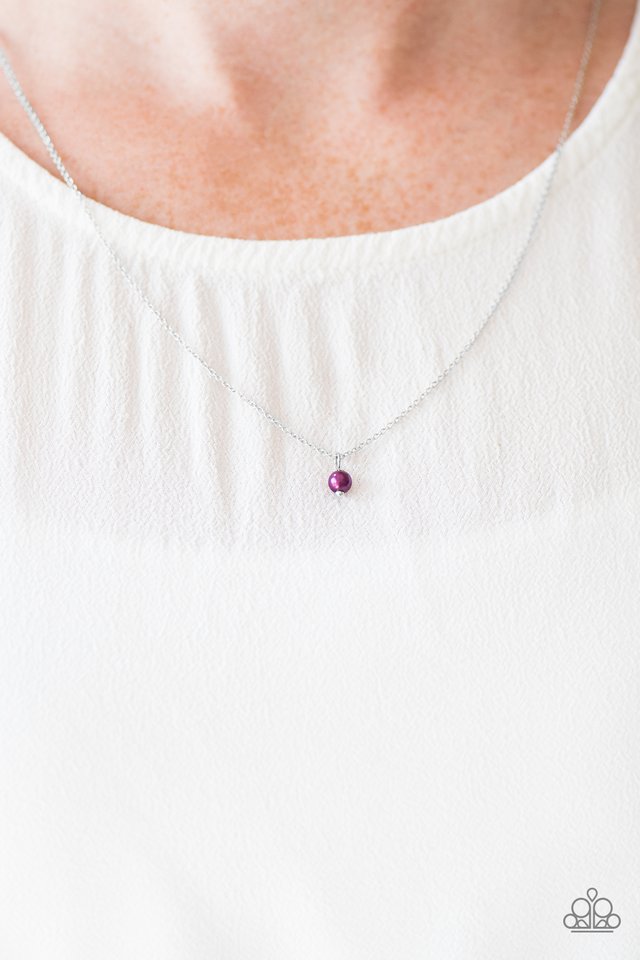 Paparazzi ♥ Dainty and Demure - Purple ♥ Necklace