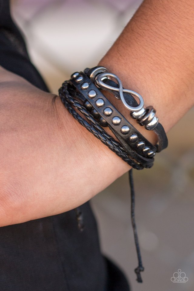 Paparazzi ♥ Infinite Possibilities - Black ♥ Bracelet