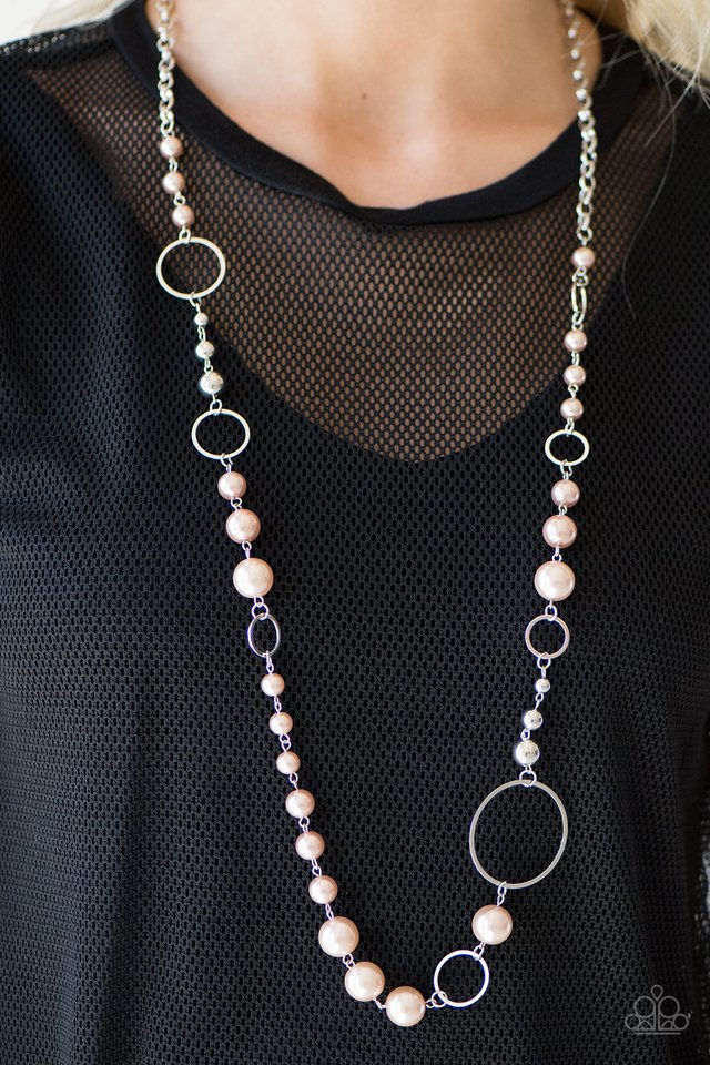 Paparazzi ♥ Lady Etiquette - Brown ♥ Necklace