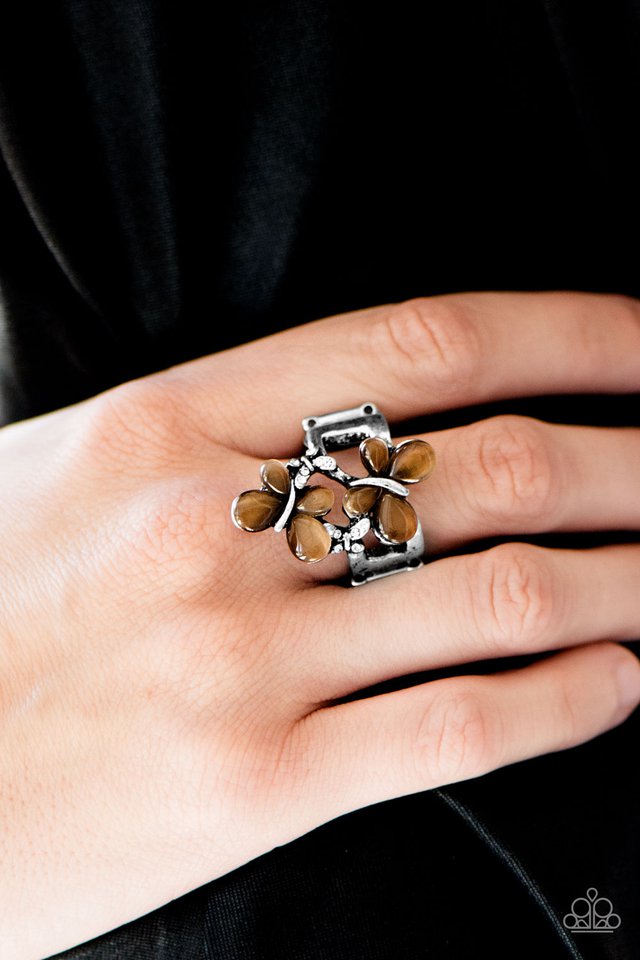 Paparazzi ♥ Butterfly Bungalow - Brown ♥ Ring