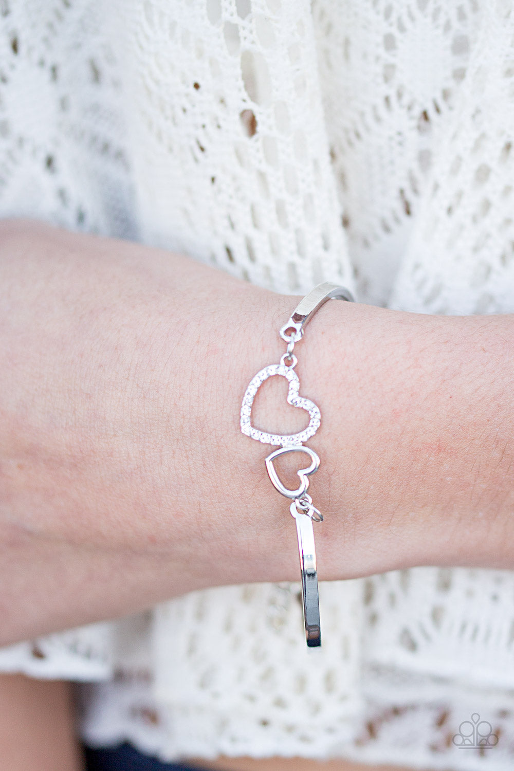 Paparazzi ♥ The Show LUST Go On! - White ♥  Bracelet