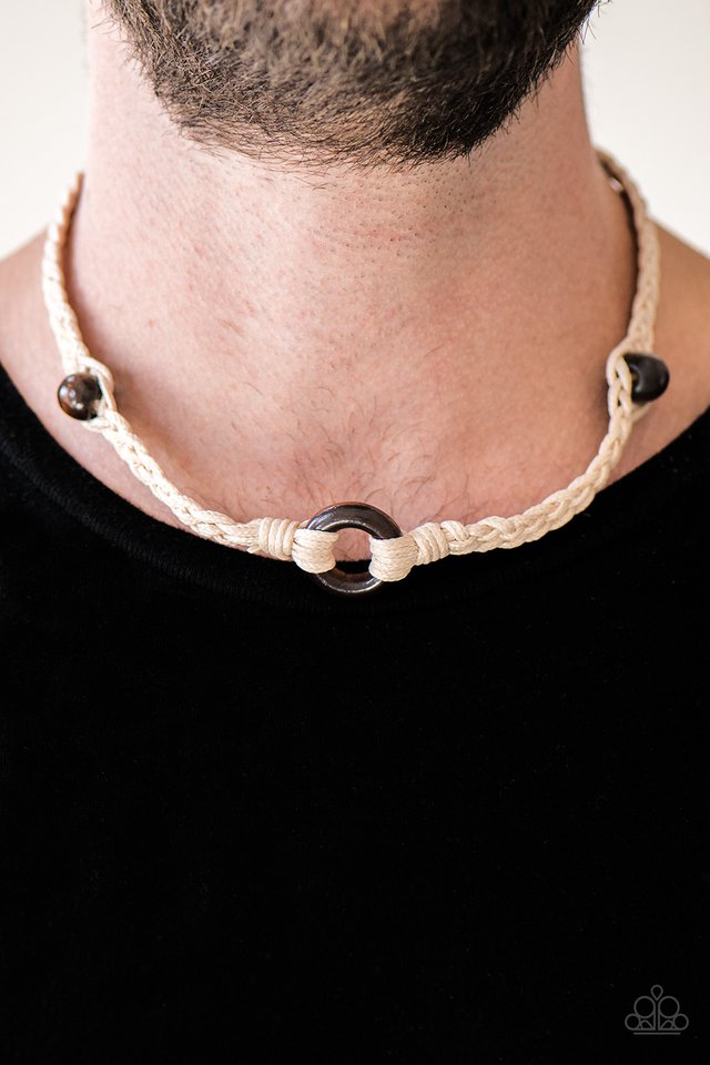 Paparazzi ♥ On Camp Time - White ♥ Necklace