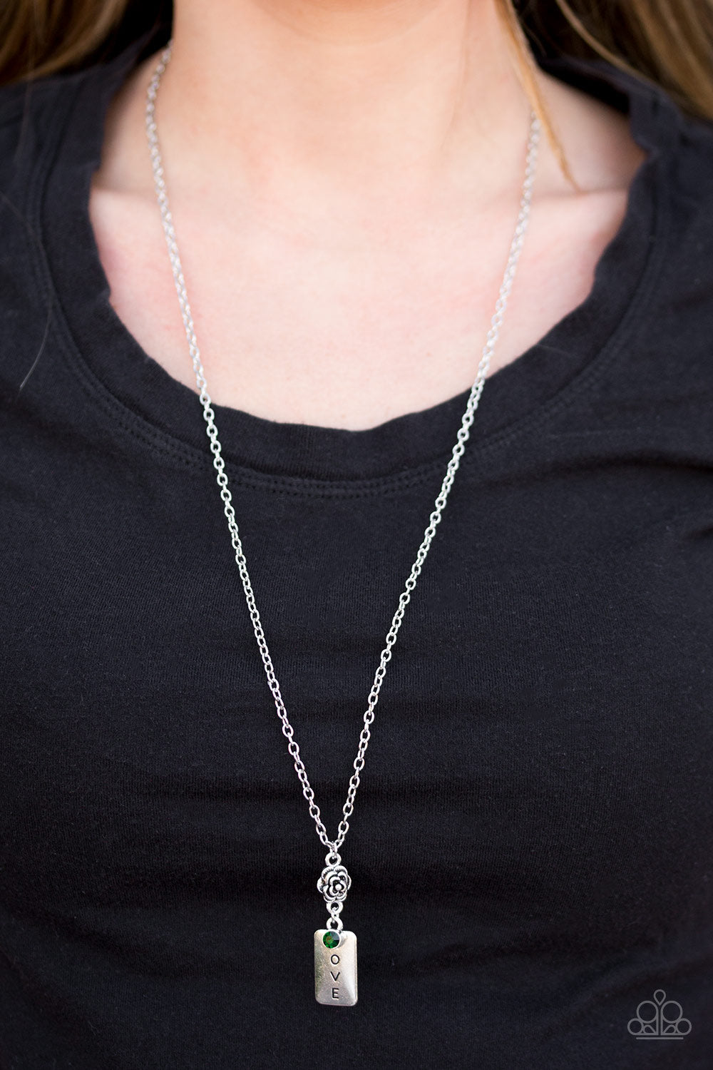 Paparazzi ♥ Love Is Patient - Green ♥  Necklace