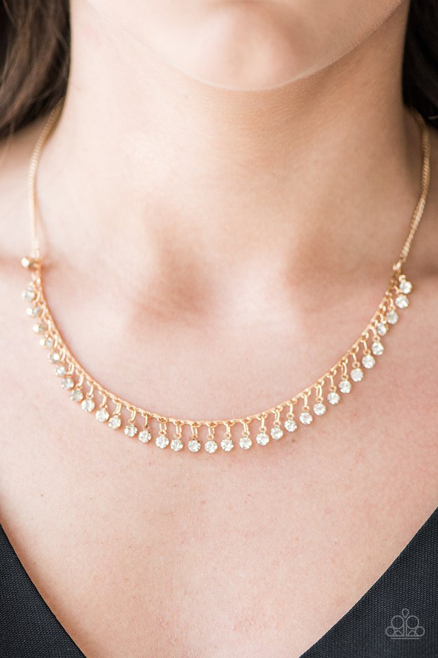Paparazzi ♥ At First STARLIGHT - Gold ♥ Necklace