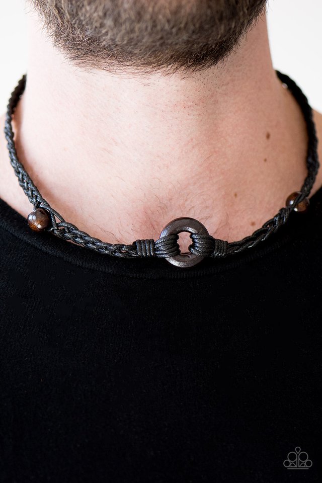 Paparazzi ♥ On Camp Time - Black ♥ Necklace