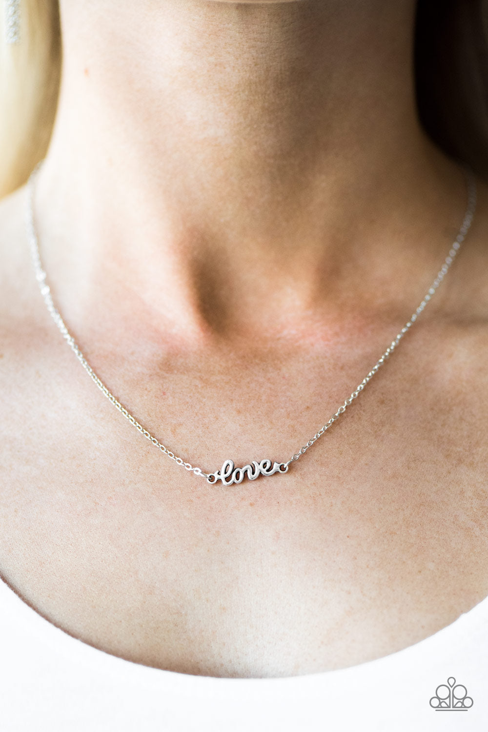 Paparazzi ♥ All My Love - Silver ♥  Necklace