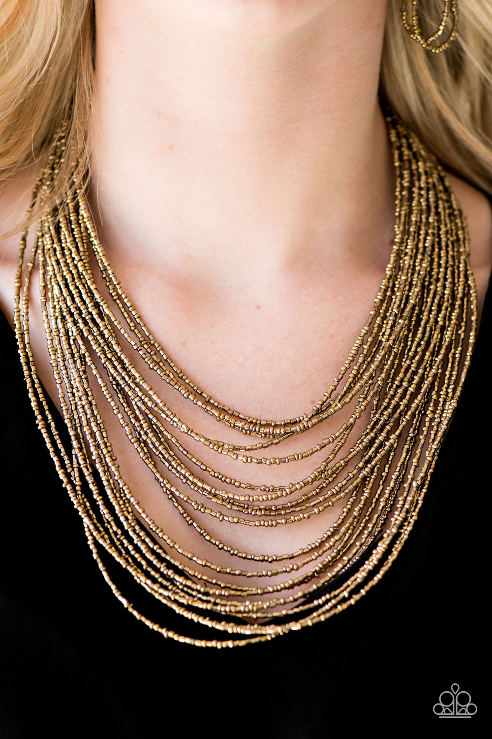 Paparazzi ♥ Ice Age Radiance - Brass ♥  Necklace