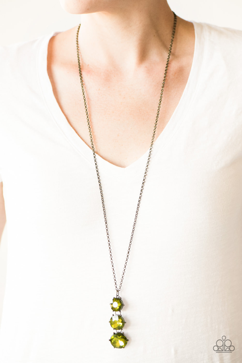Paparazzi ♥ I Solemnly Swear To Sparkle - Green ♥  Necklace