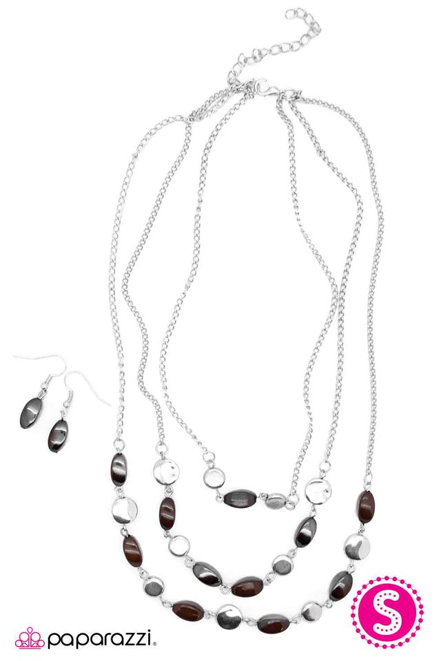 Paparazzi ♥ Take A Look At Me Now - Brown ♥ Necklace