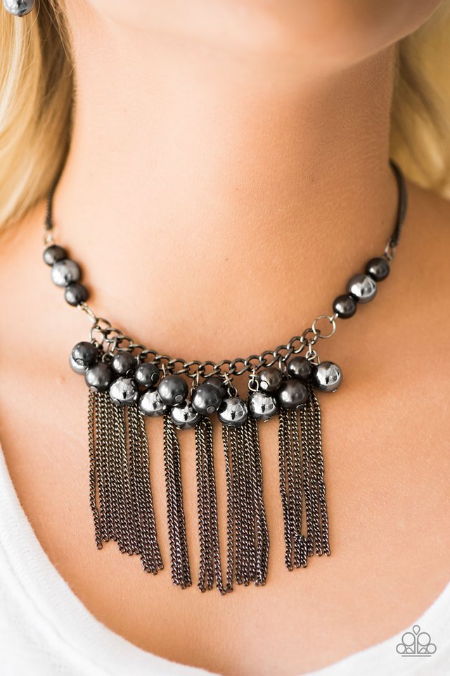Paparazzi ♥ Modern Mechanics 2 - Black ♥ Necklace