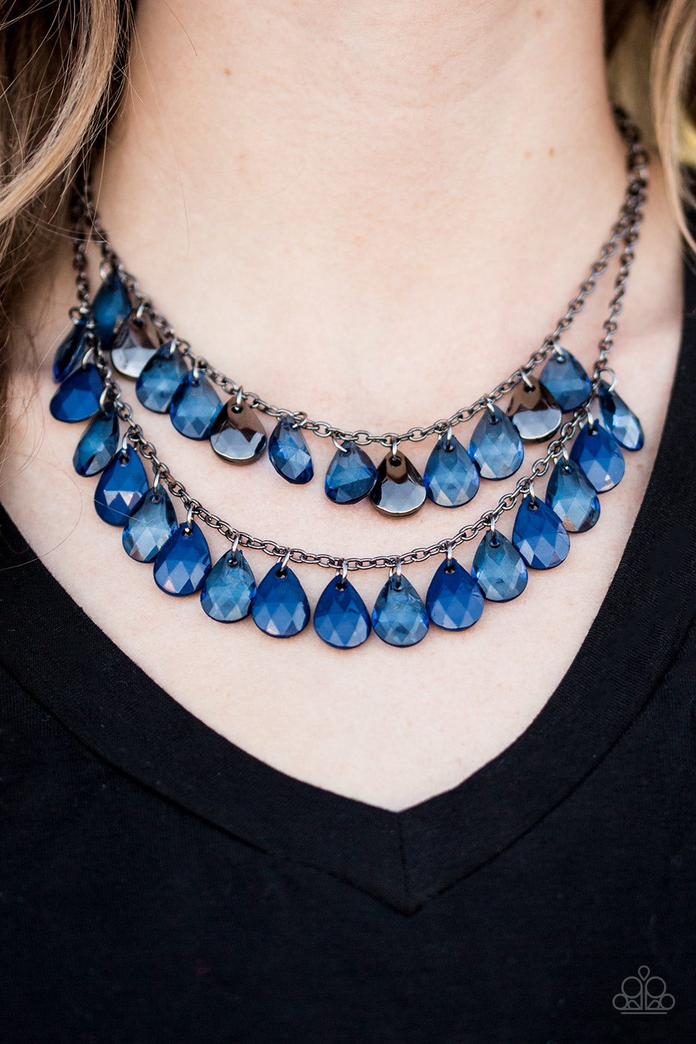 Paparazzi ♥ Storm Warning - Blue ♥  Necklace