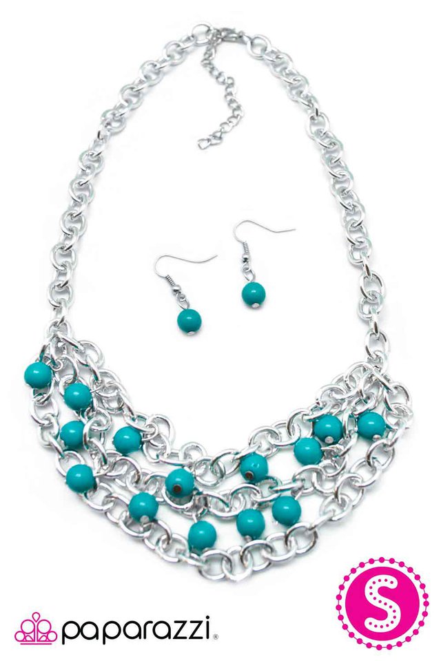 Paparazzi ♥ Draped in Radiance - Blue ♥ Necklace