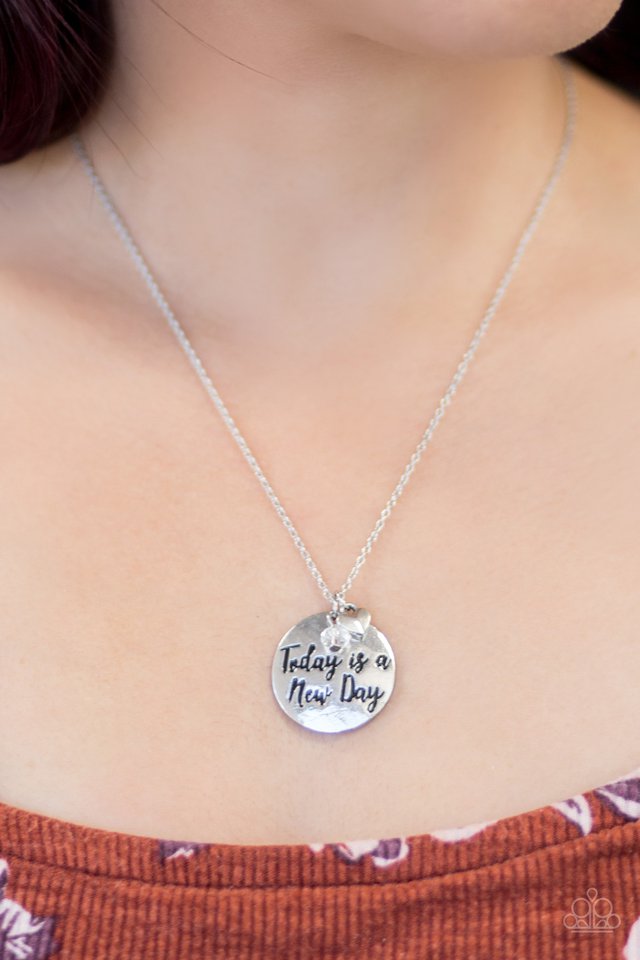 Paparazzi ♥ New Day, New Beginnings - White ♥ Necklace
