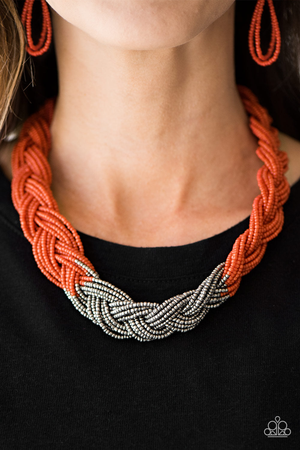 Paparazzi ♥ Brazilian Brilliance - Orange ♥  Necklace