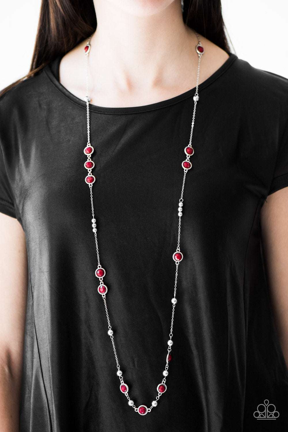 Paparazzi ♥ Make A Scene - Red ♥  Necklace