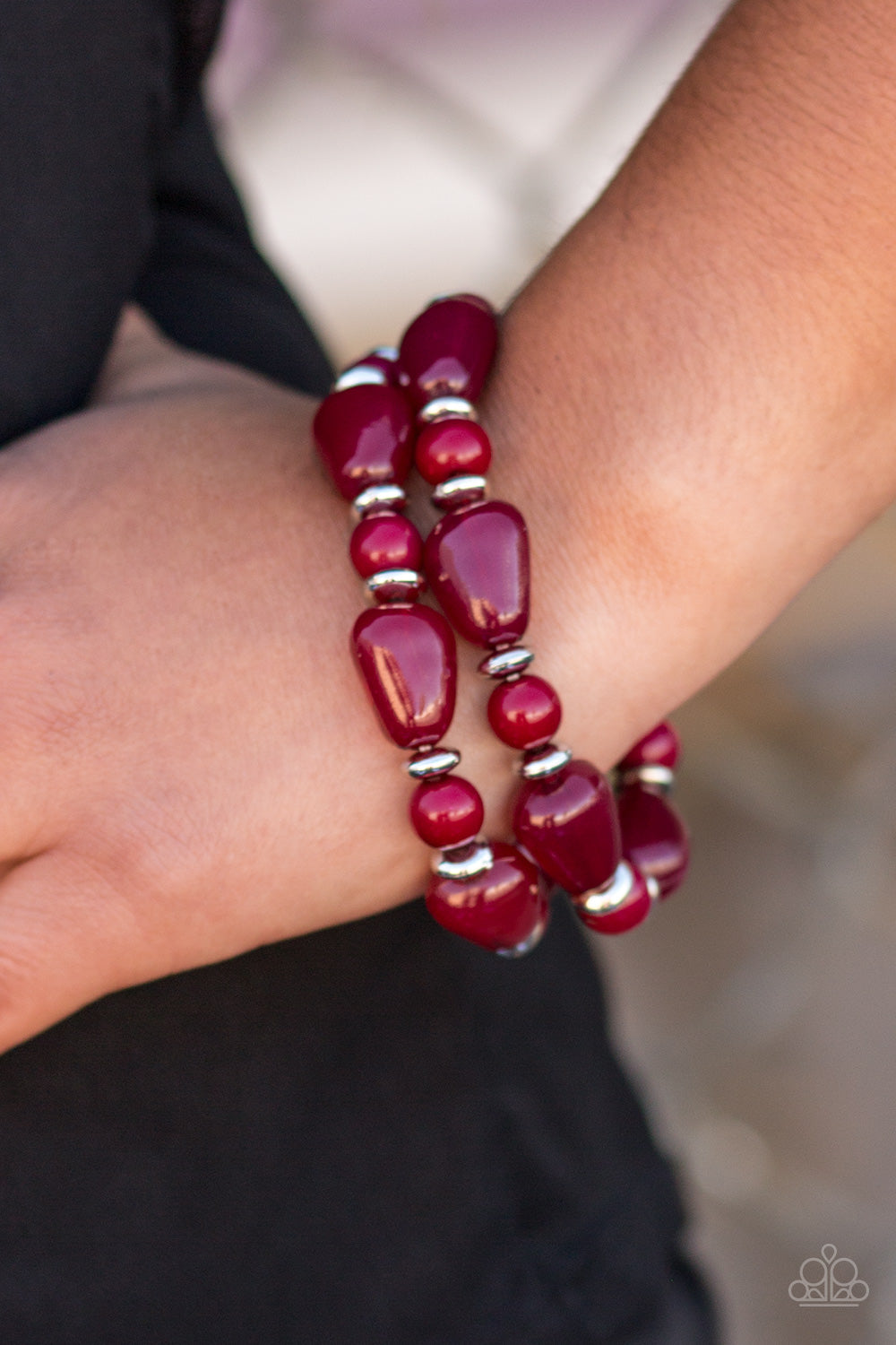 Paparazzi ♥ Show Us HUEs Boss! - Red ♥  Bracelet