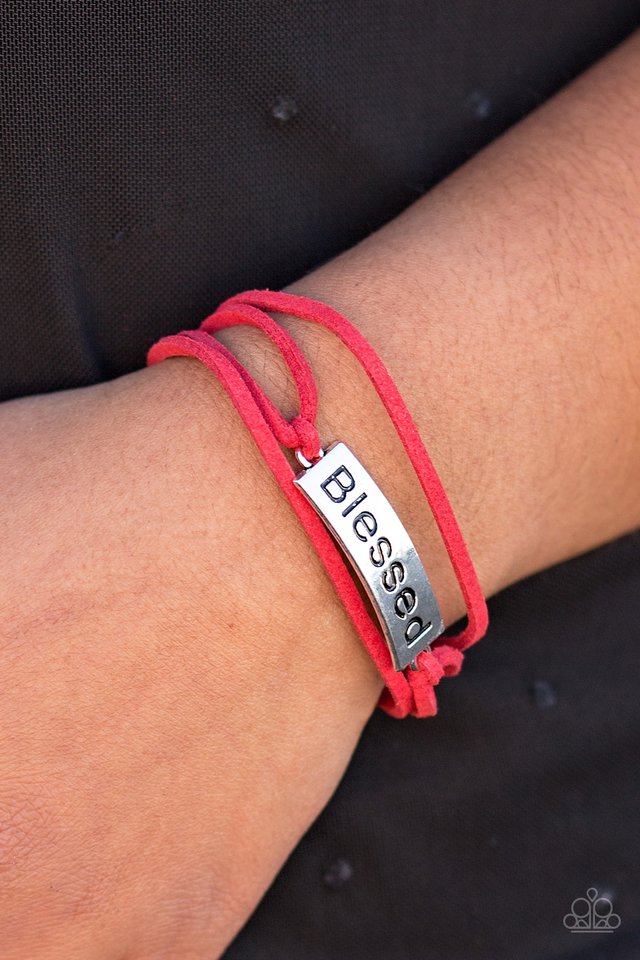 Paparazzi ♥ Feeling Blessed - Red ♥ Bracelet