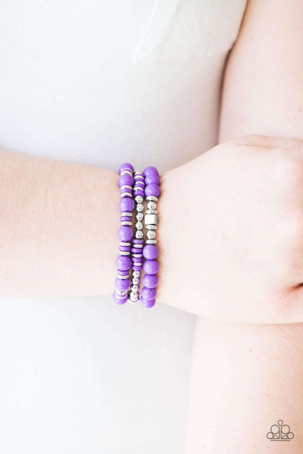 Paparazzi ♥ Bermuda Beauty - Purple ♥  Bracelet