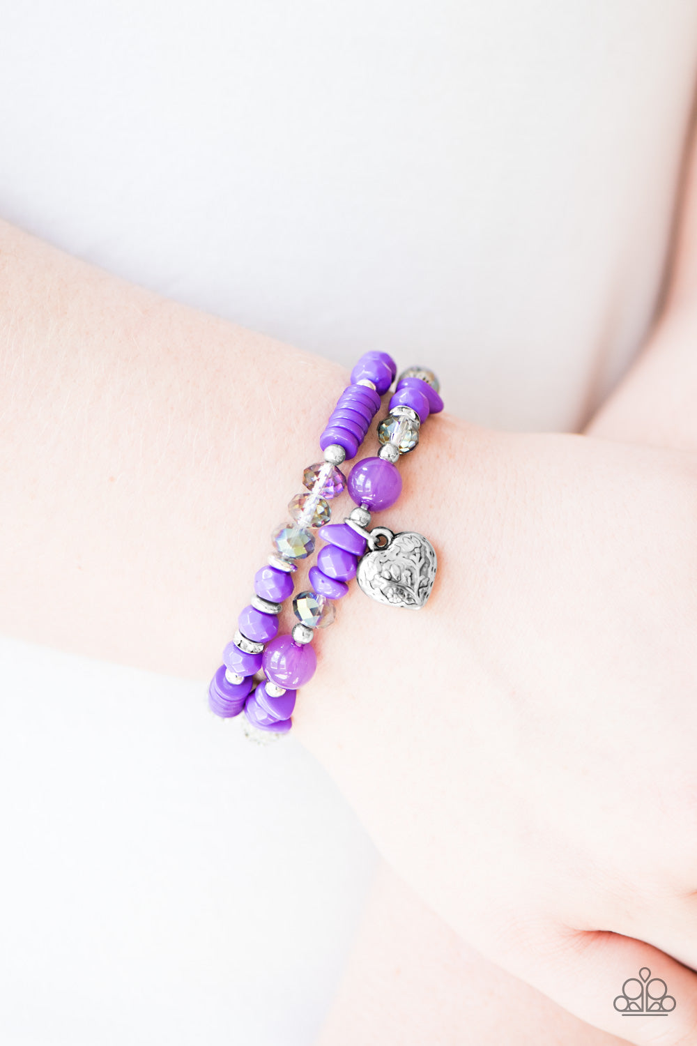 Paparazzi ♥ Writing My Own Love Story - Purple ♥  Bracelet