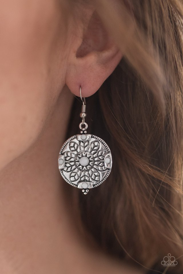 Paparazzi ♥ Second Spring - White ♥ Earrings