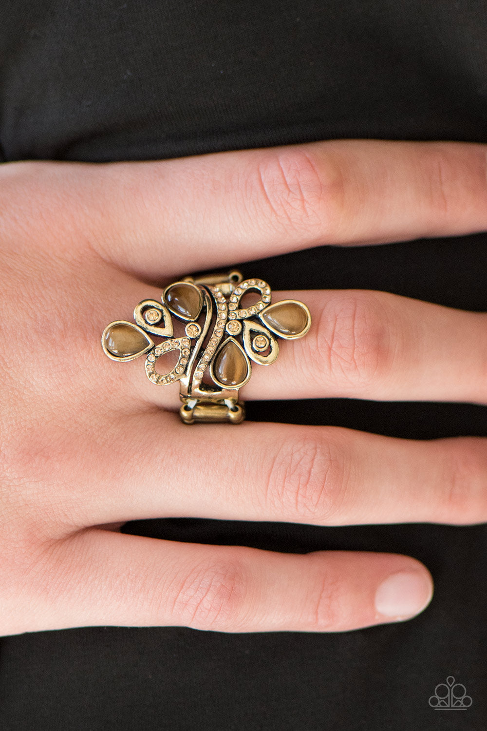 Paparazzi ♥ MOONBEAMING With Pride - Brass ♥  Ring