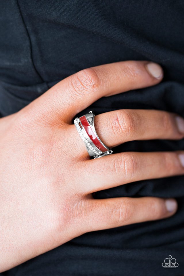 Paparazzi ♥ Wrapped In Radiance - Red ♥ Ring