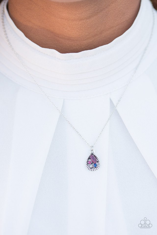 Paparazzi ♥ Drop and Shimmer - Multi ♥ Necklace