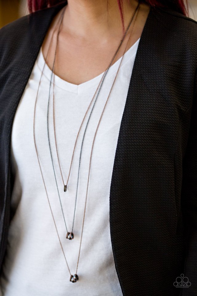 Paparazzi ♥ Industrial Storm - Multi ♥ Necklace