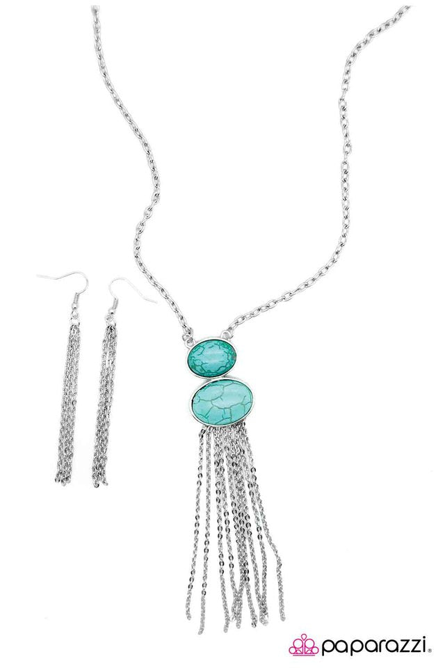 Paparazzi ♥ Natural Instincts - Blue ♥ Necklace