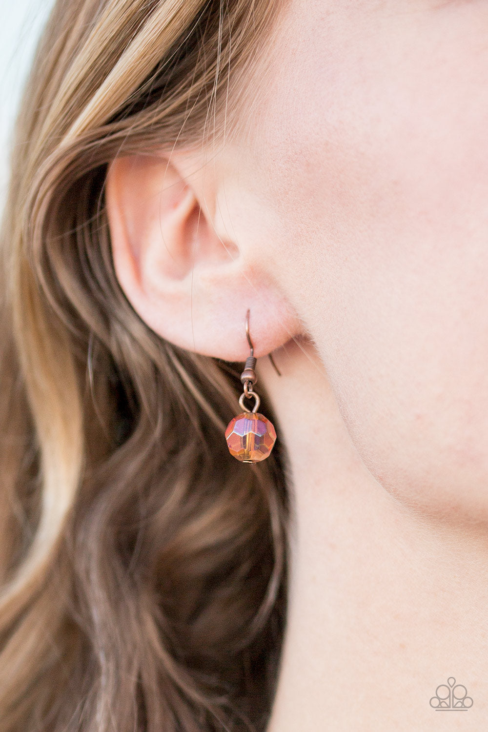 Paparazzi ♥ Somewhere Over the GLITTER Rainbow - Copper ♥  Necklace