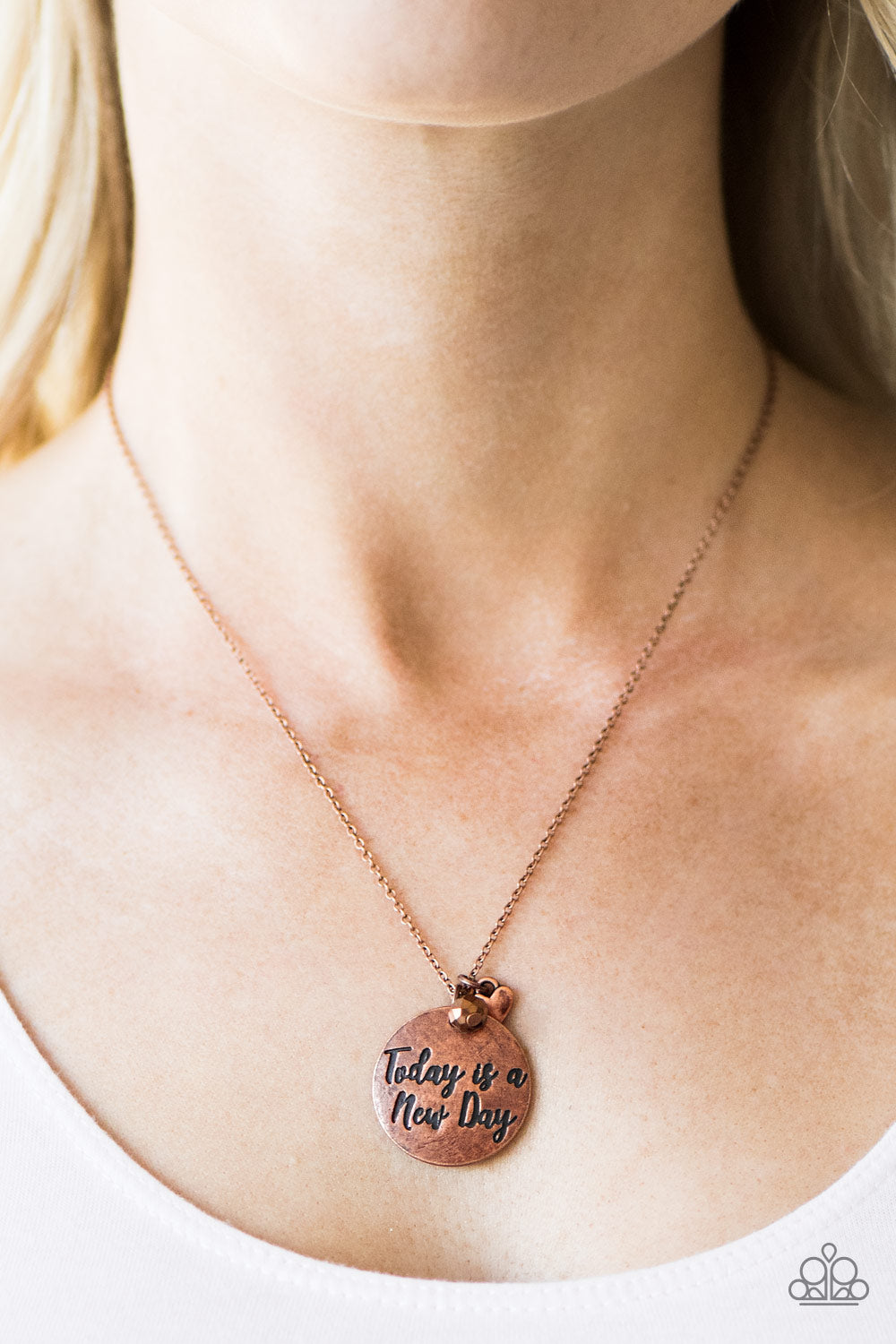 Paparazzi ♥ New Day, New Beginnings - Copper ♥  Necklace