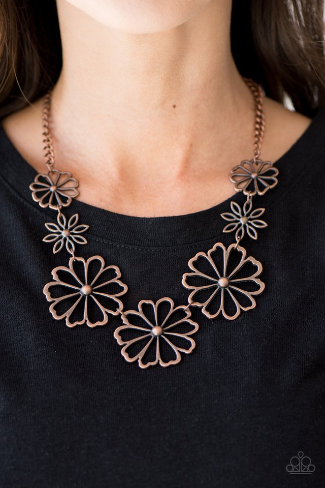 Paparazzi ♥ Blooming With Beauty - Copper ♥ Necklace