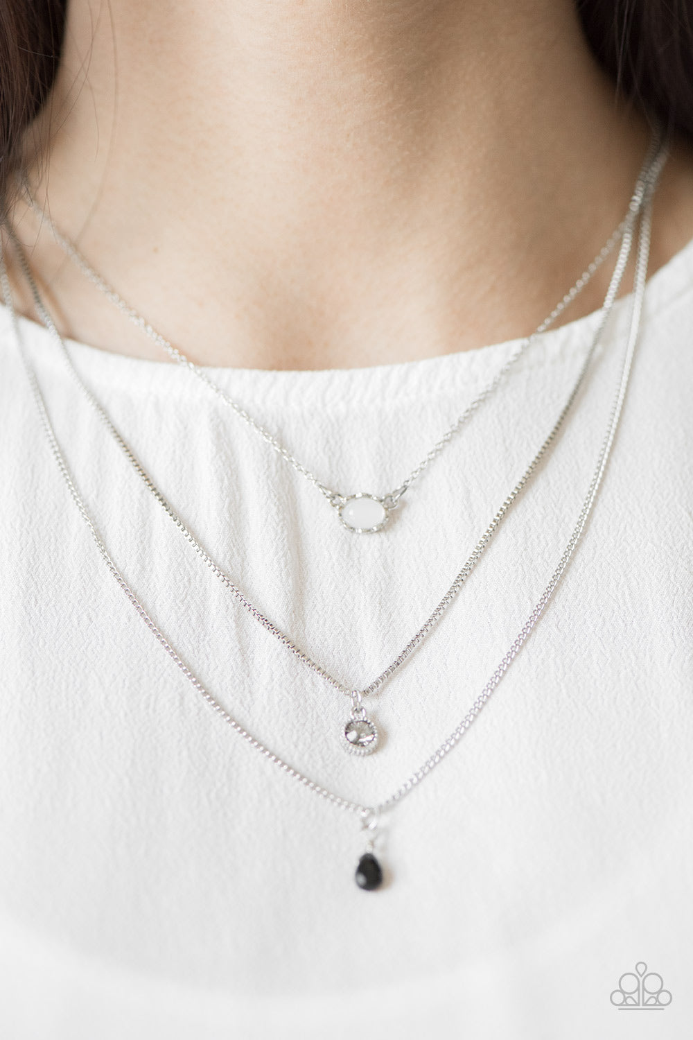 Paparazzi ♥ Mixed Messages - Black ♥  Necklace