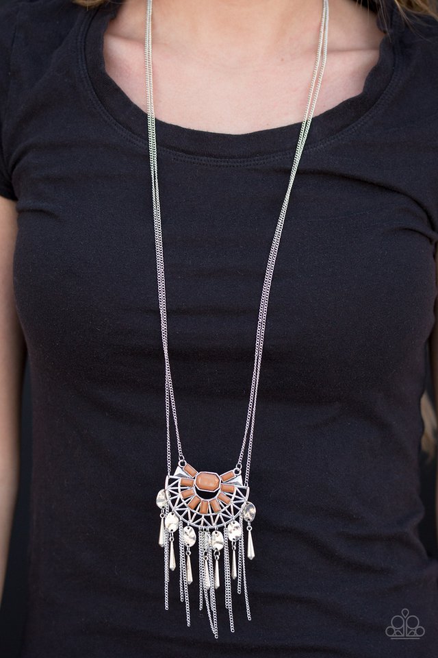 Paparazzi ♥ Tribal Chief-ette - Brown ♥ Necklace