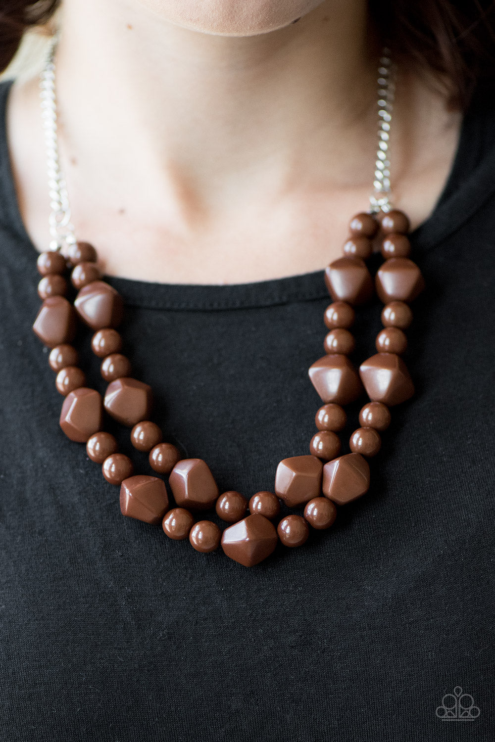 Paparazzi ♥ Galapagos Glam - Brown ♥  Necklace