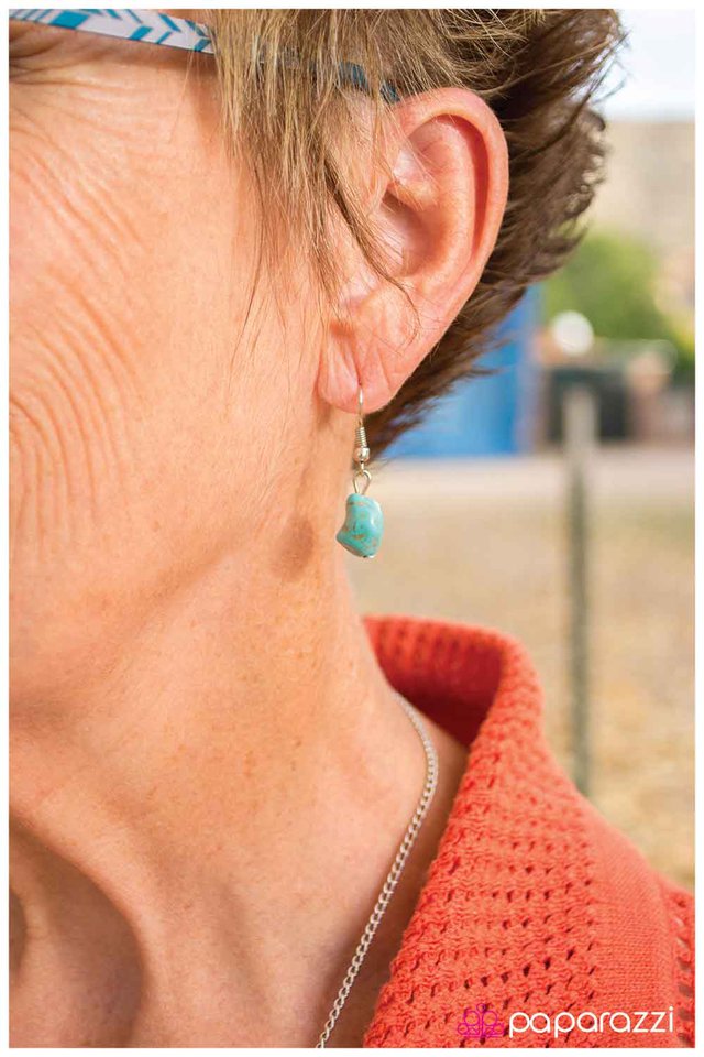 Paparazzi ♥ Set in Stone - Blue ♥ Necklace