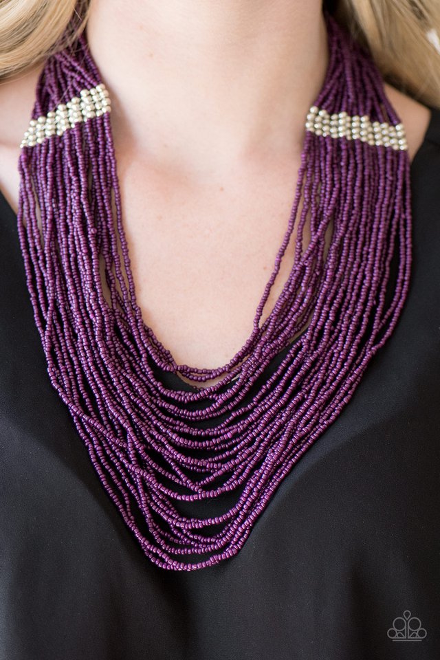 Paparazzi ♥ We Got The BEAD! - Purple ♥ Necklace