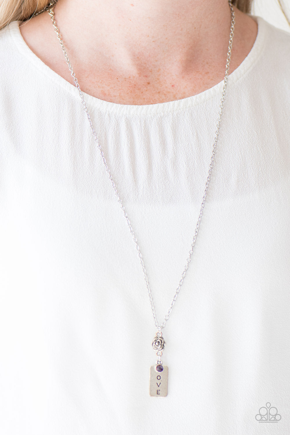 Paparazzi ♥ Love Is Patient - Purple ♥  Necklace