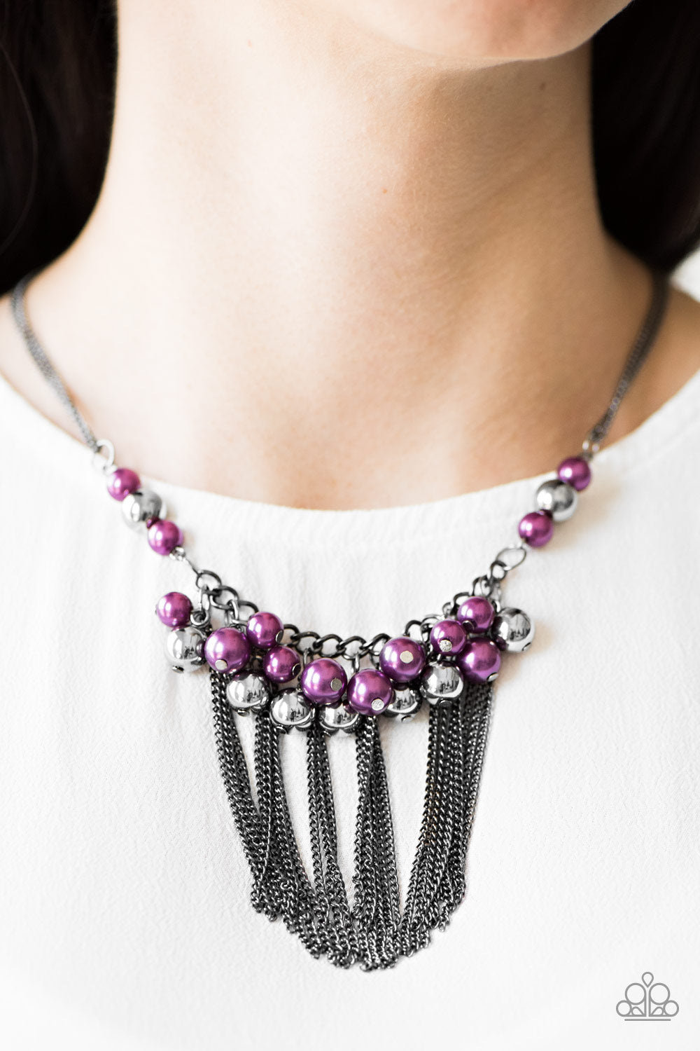 Paparazzi ♥ Modern Mechanics - Purple ♥  Necklace