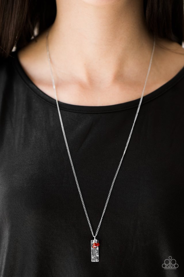 Paparazzi ♥ Dont Stop Believing - Red ♥ Necklace
