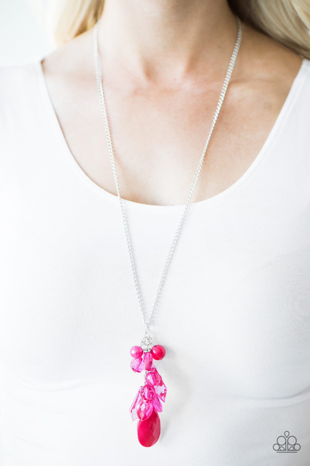 Paparazzi ♥ Keepin It Colorful - Pink ♥  Necklace