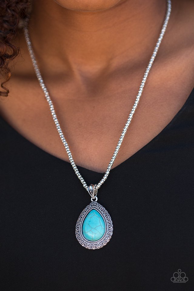 Paparazzi ♥ Deep Creek - Blue ♥ Necklace