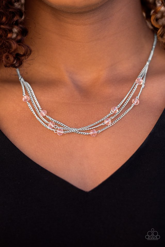 Paparazzi ♥ Sparkle Brilliantly - Pink ♥ Necklace