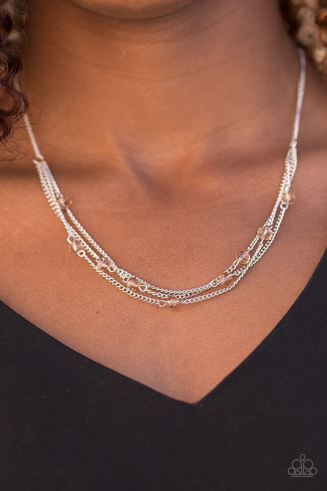 Paparazzi ♥ Sparkle Brilliantly - Brown ♥ Necklace