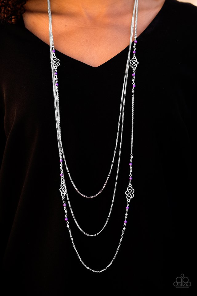 Paparazzi ♥ Love Every Day - Purple ♥ Necklace
