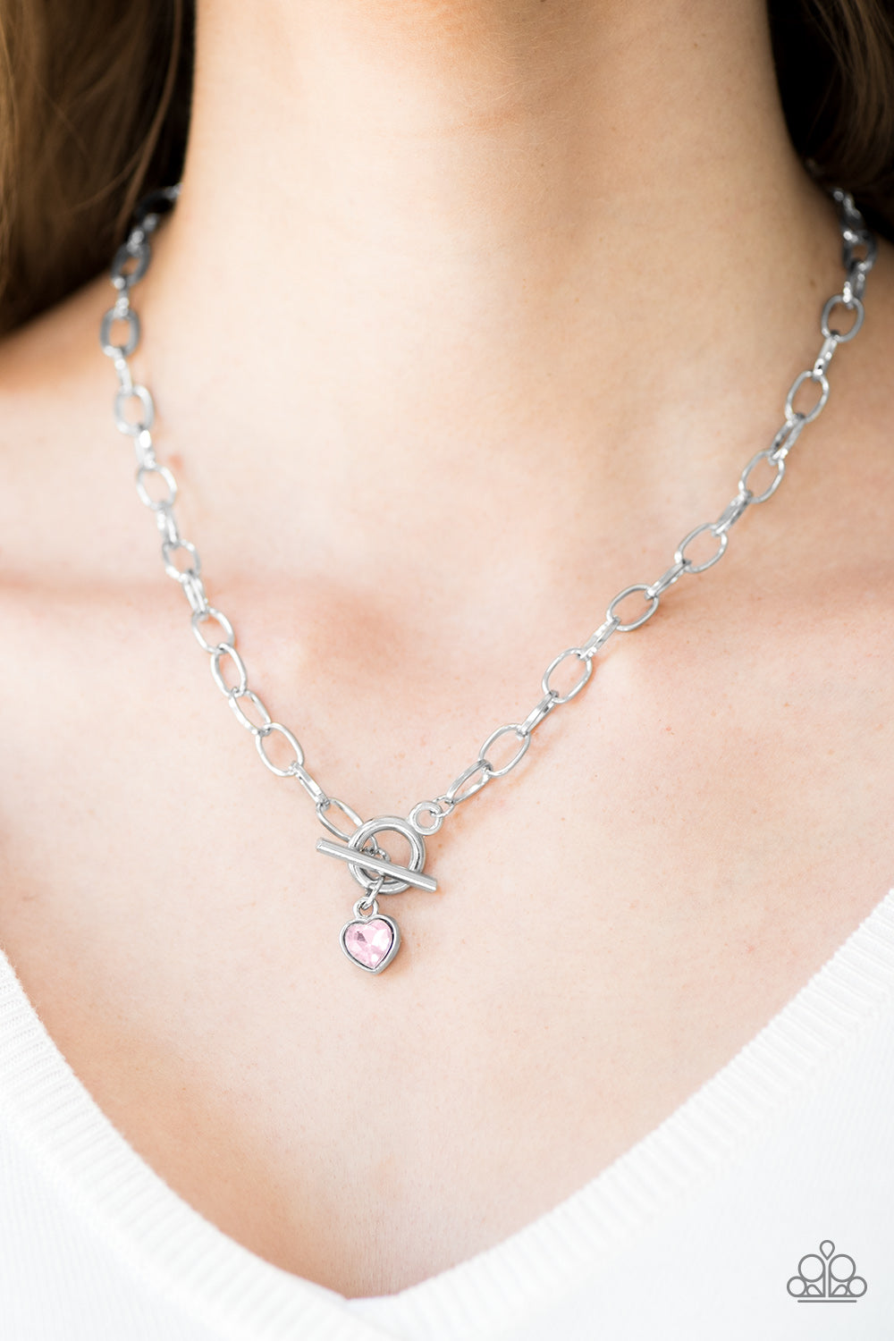 Paparazzi ♥ Let Your Heart Shine - Pink ♥  Necklace
